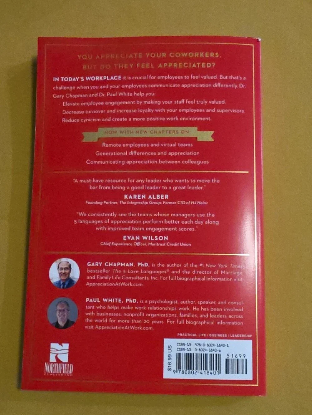 New Book! The 5 Languages of Appreciation In the Workplace 📚